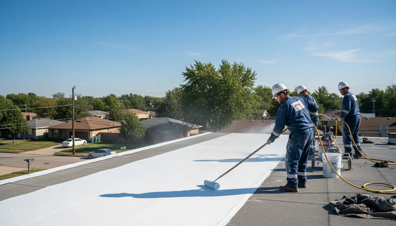 Commercial roof coating in Newfane, VT near me